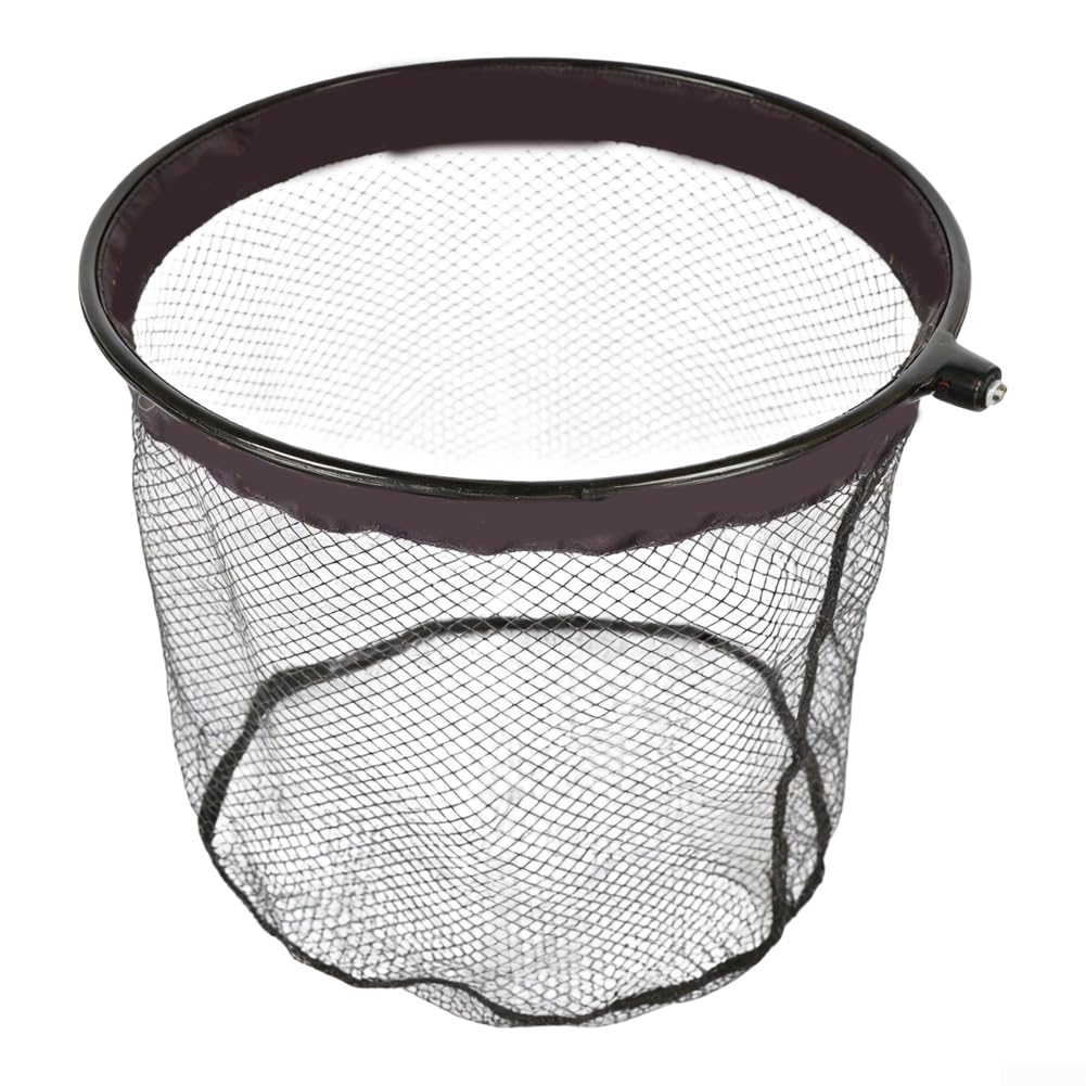 Głęboka sieć wędkarska 45 cm rama węglowo-aluminiowa do użytku nocnego | Obręcz 45 cm, głębokość 35 cm, mieszanka węglowo-aluminiowa, gotowa do wędkowania nocnego, zoptymalizowana pod kątem czerni
