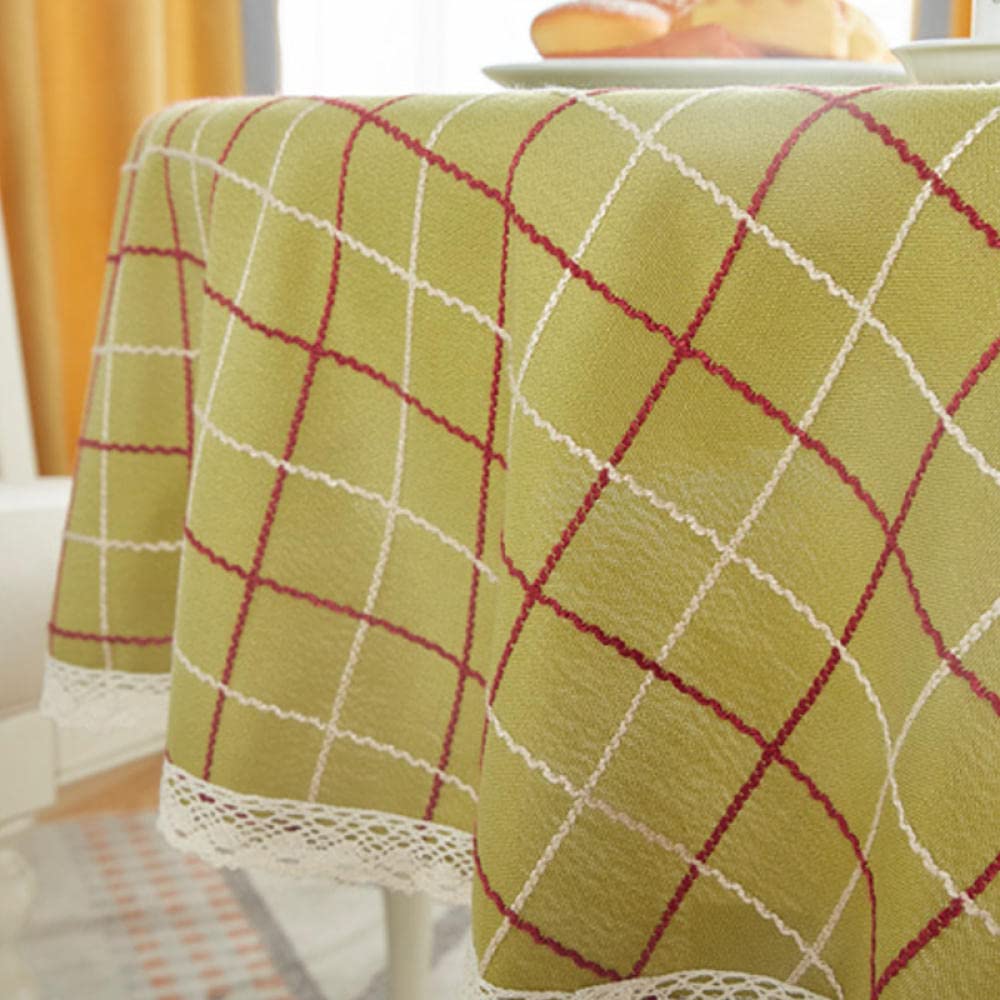 Mantel de Mesa Rectangular de Tela Manteles Resistente Al Desgaste de Lino de Algodón Lavables Antimanchas para Decoración de La Mesa de Comedor Circulo Morado de 120cm de Diametro