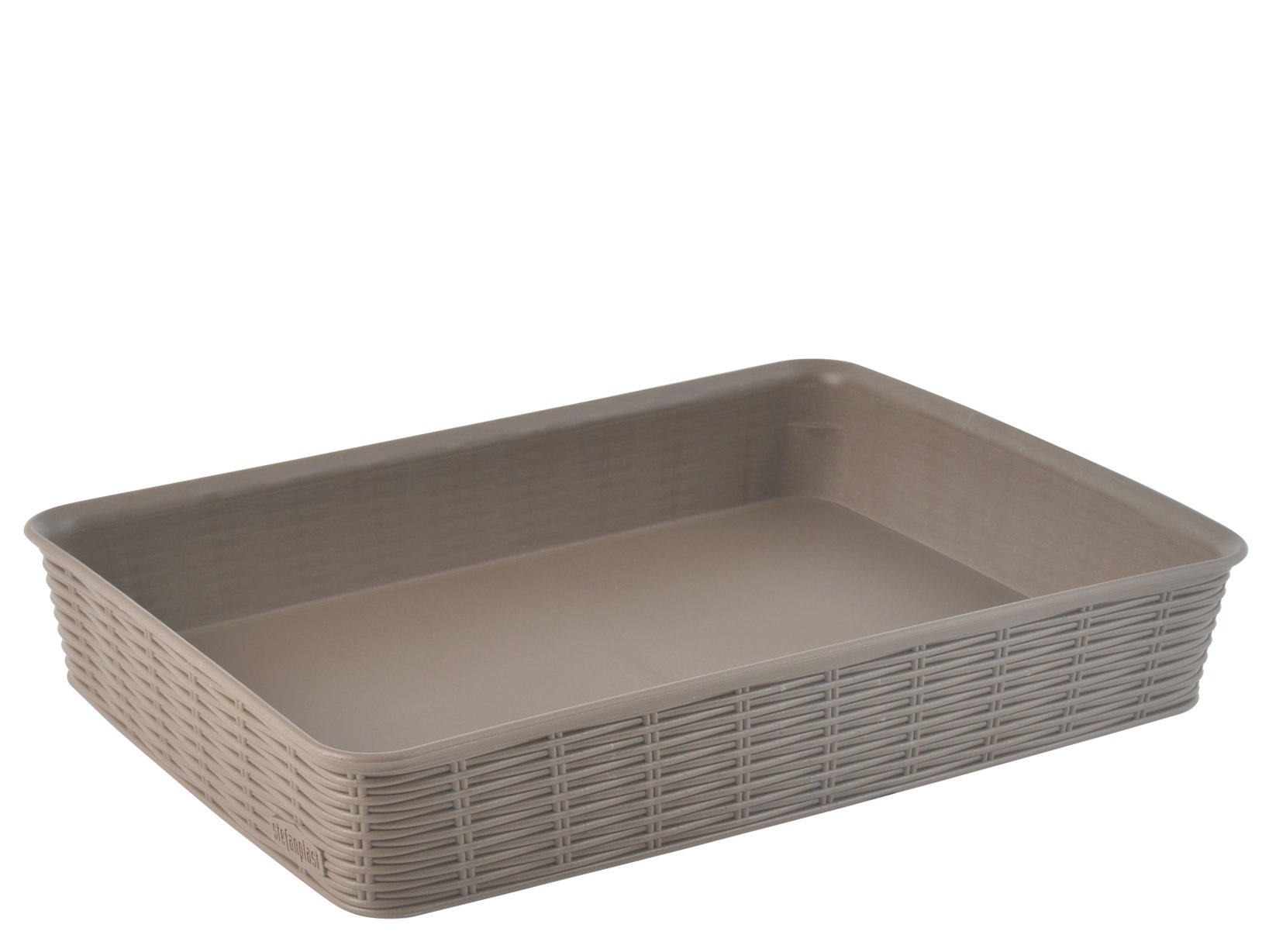 Stefanplast Dove Grey Elegance Basket, Large/35.5 X 26 X 6 Cm