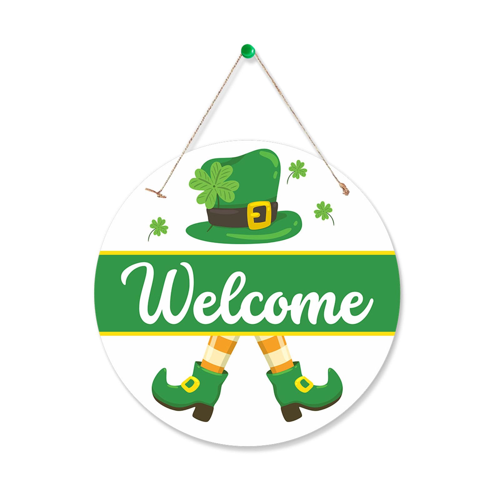 NEWFT Holiday Porch Sign Welcome Door Sign Unique Designs for Family Gatherings Parties Party