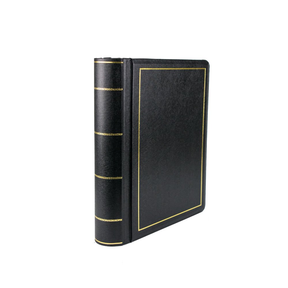 Hylson Minute Books from Blumberg (Binder with 250 Sheets Minute Paper, Letter Size, Black Imitation Leather)