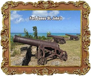 Fort James St. John's Antigua and Barbuda Refrigerator Magnet 3D Travel Souvenir Fridge Decoration Magnetic Sticker Craft Collection