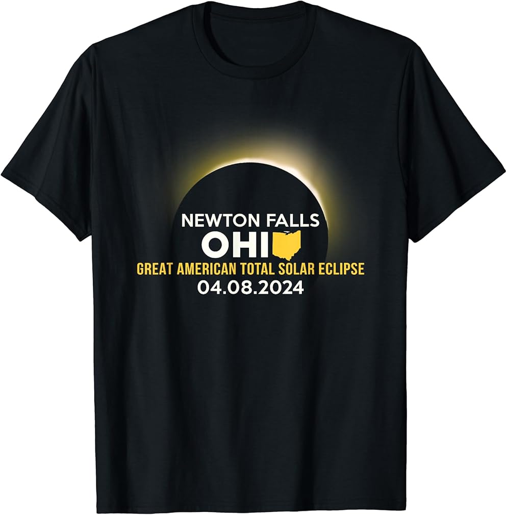 Newton Falls, OH Ohio Total Solar Eclipse 2024 T-Shirt