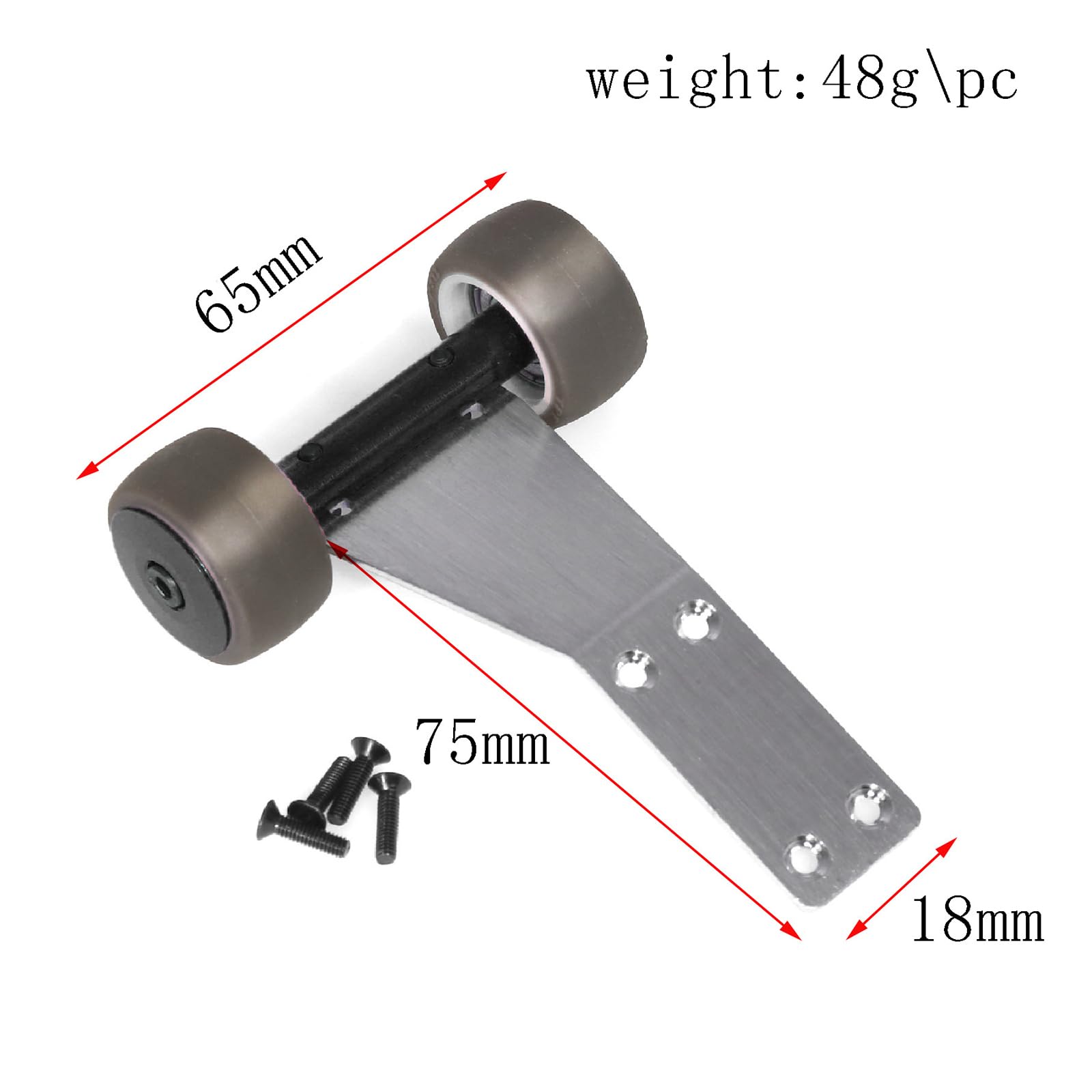 Replacement Wheelie Bar Wheel for ARRMA 1/18 Granite Typhon Grom RC Car Parts