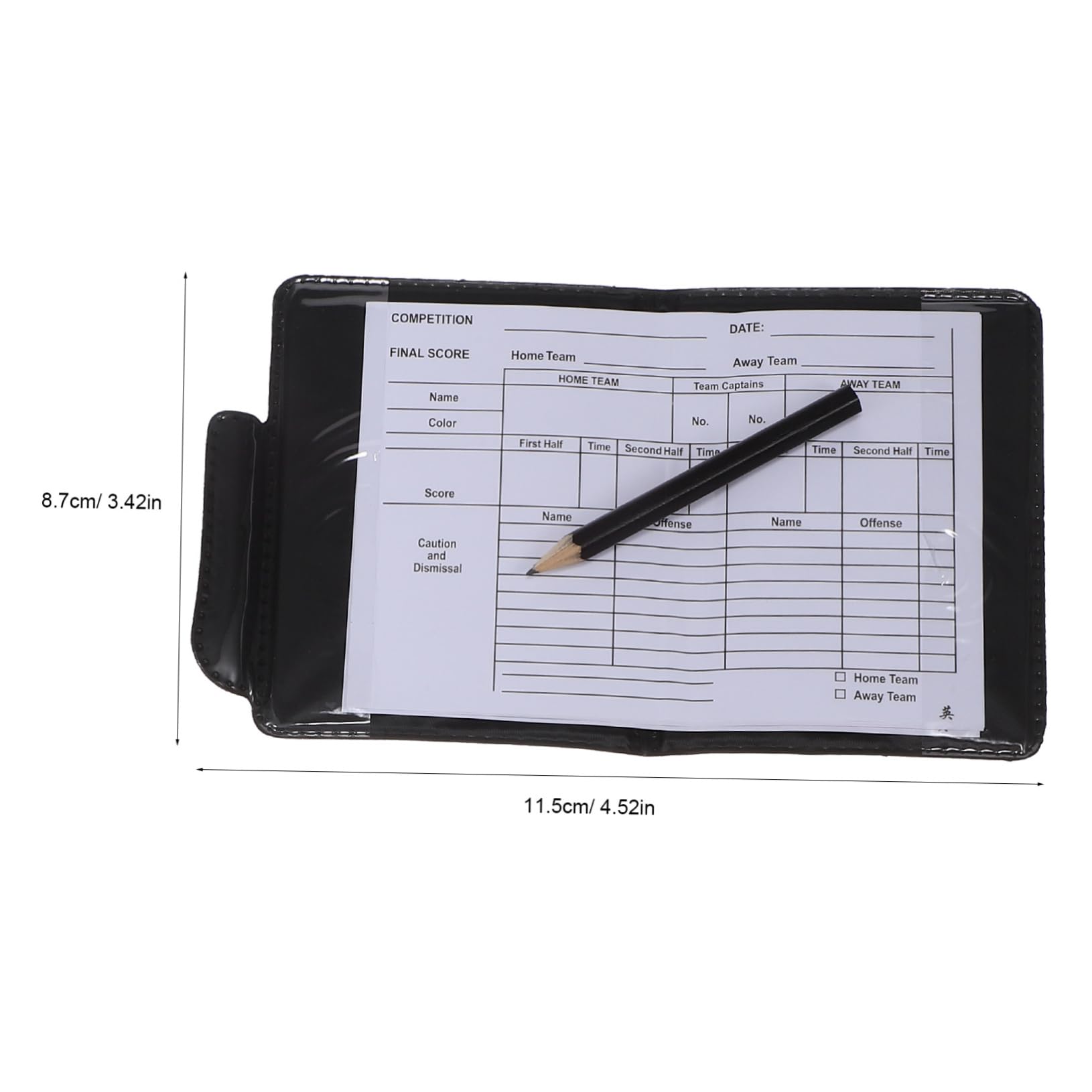 Gogogmee 1Set Standard Referee Kit Complete with Cards Score Sheet Whistles Pencil Portable Card Book for Soccer Football Basketball and Volleyball Matches