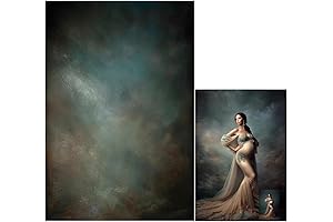 5x7ft Aqua Backdrops: Portrait Photography Backdrops with Mottled Photo Background