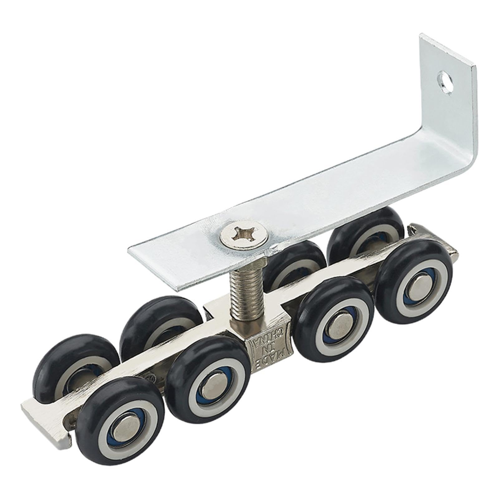 Pixzcsa Sliding Door Roller Sliding Door Rollers Replacement Closet Wheels Premium Heavy Duty Pulley System Track Kit Track Kit Cabinet Wheels Roller Pulley