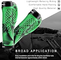 Vista 4 de Puños ergonómicos de manubrio de bicicleta, de Topcabin, con amplia superficie de agarre