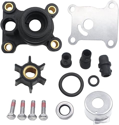 0394711 394711 Kit de impulsor de bomba de agua con carcasa para Johnson Evinrude 9.9-15 hp fueraborda 18-3327 1974 en adelante