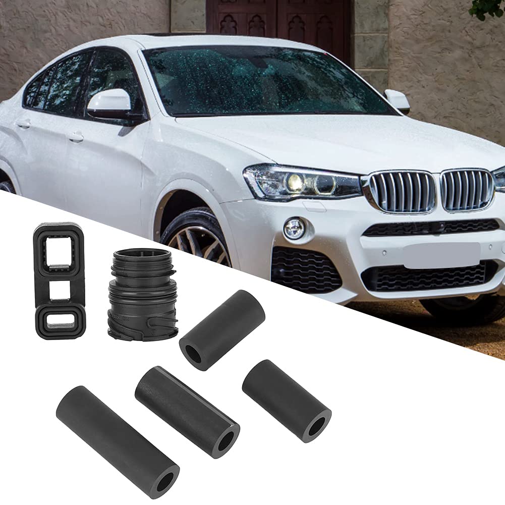 TBEST Kit de 6pcs de Funda de Cuerpo de Válvula de Batería, Conector, Bloque de Goma, Tapón de Tubo de Aceite