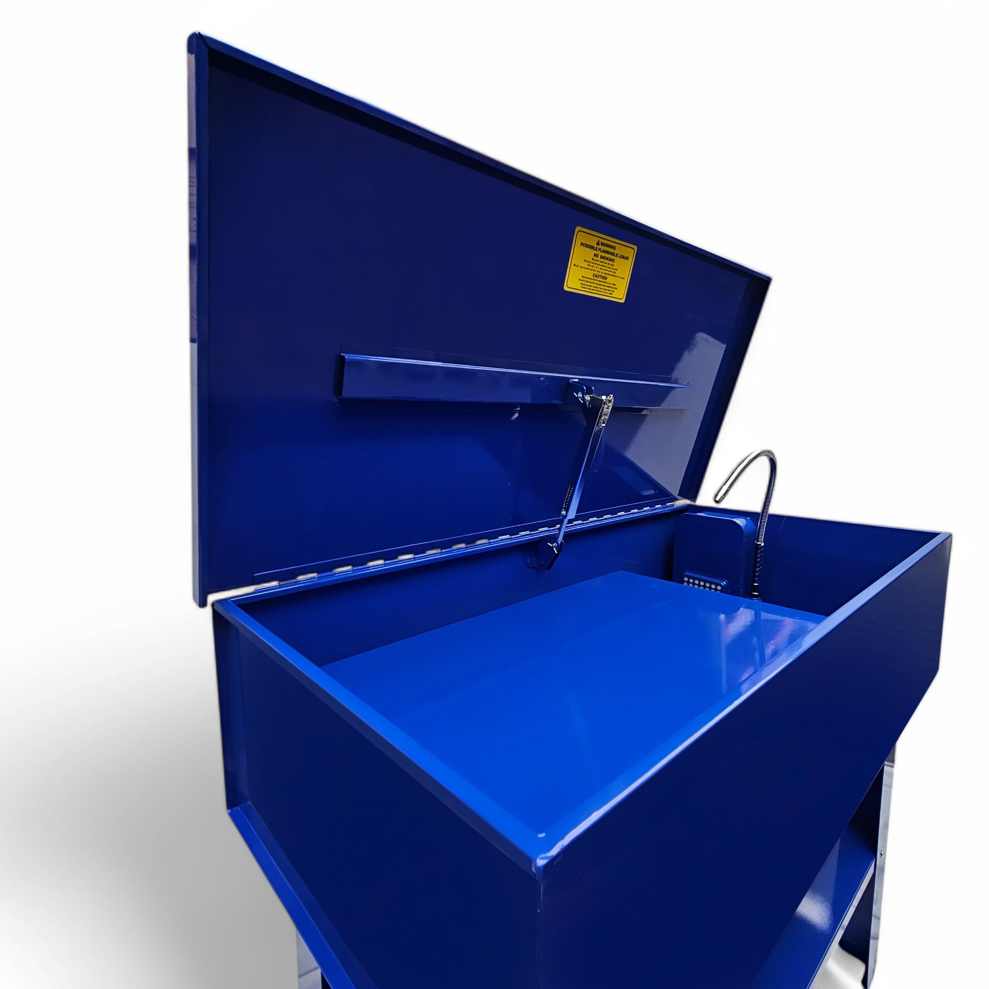 Teilewaschtisch 150L mit 230V Pumpe, mobil, für Werkstatt & Industrie
