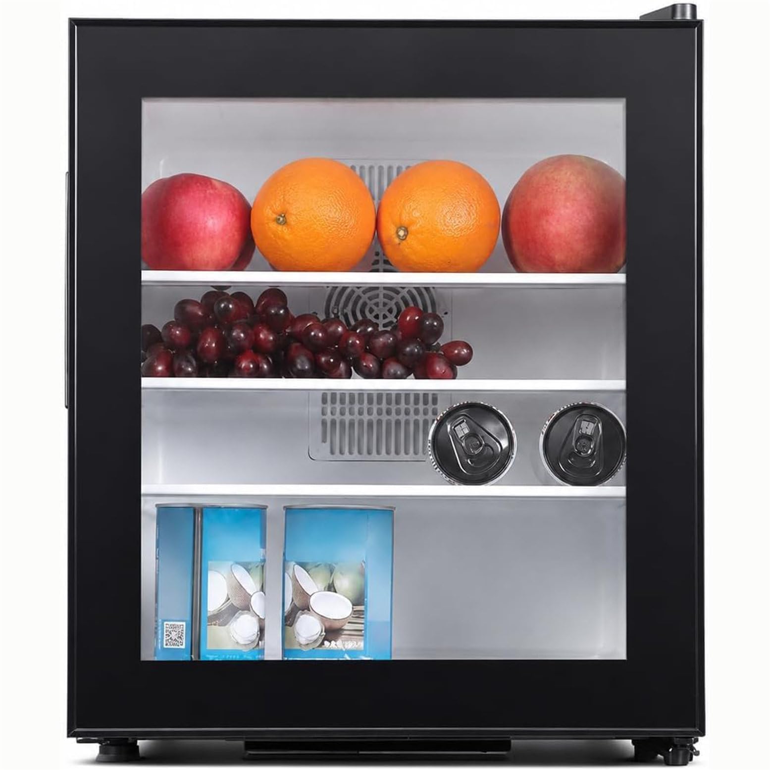 Nuxyyds Compact Upright Cooler with Glass Door