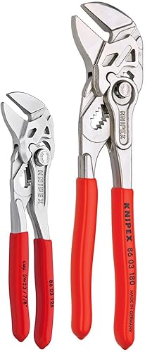 Miniatura 2 de KNIPEX Tools - Juego de 2 llaves de alicates mini (9K0080121US) y Klein Tools 65200 Juego de trinquete, 5 piezas con Phillips, ranurado y adaptador