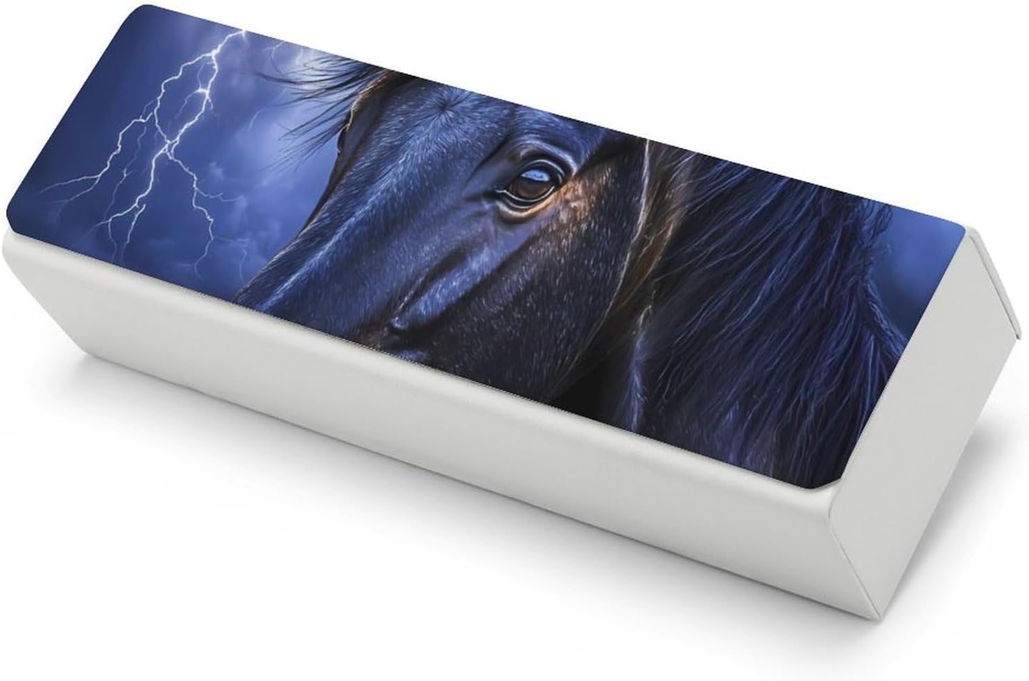 Horse in Thunder Novelty Eyeglass Cases Hard Shells Glasses Holder