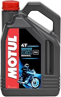 Motul 3000 4T 20W50 Mineralisches Motorenöl 4 Liter