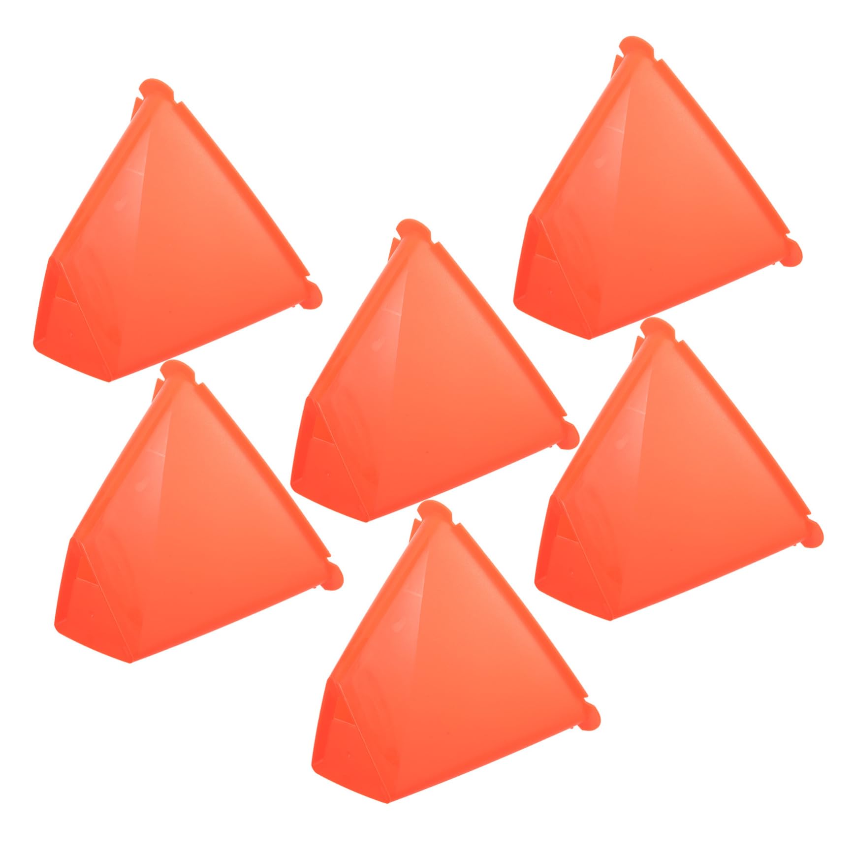 Abaodam 6-Pack Soccer Training Cones Markers Agility Hurdles Disc Cones for Football Plastic Sports Soccer Training Supplies