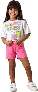 بيجامة جود فايبس للبنات الصغيرات من نينوس