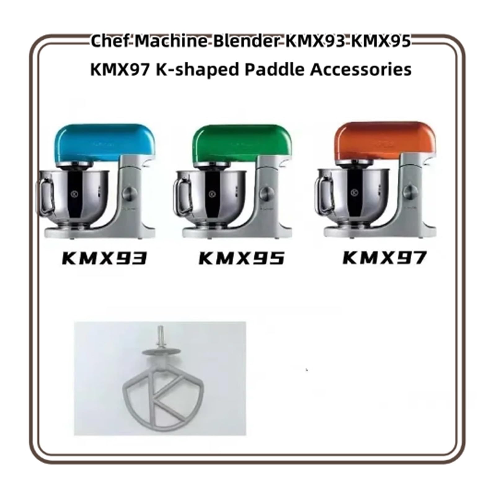 Frusta a K, compatibile con KENWOOD KMX93 KMX95 KMX97 Accessori for pale a forma di K frullatore for macchina Chef