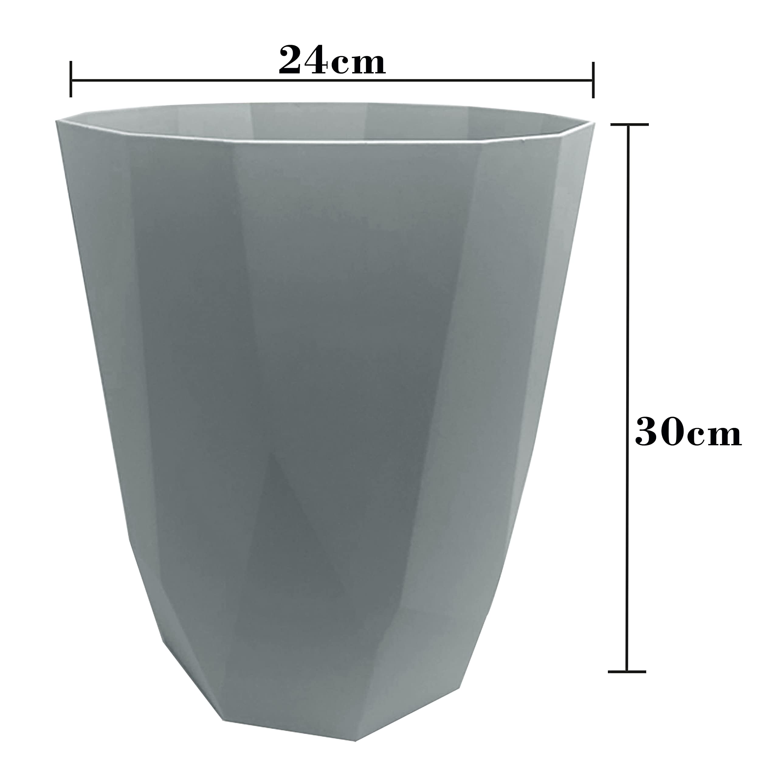 Set Of 2) - 8L Litre Waste Paper Bin Creative Plastic - View #2
