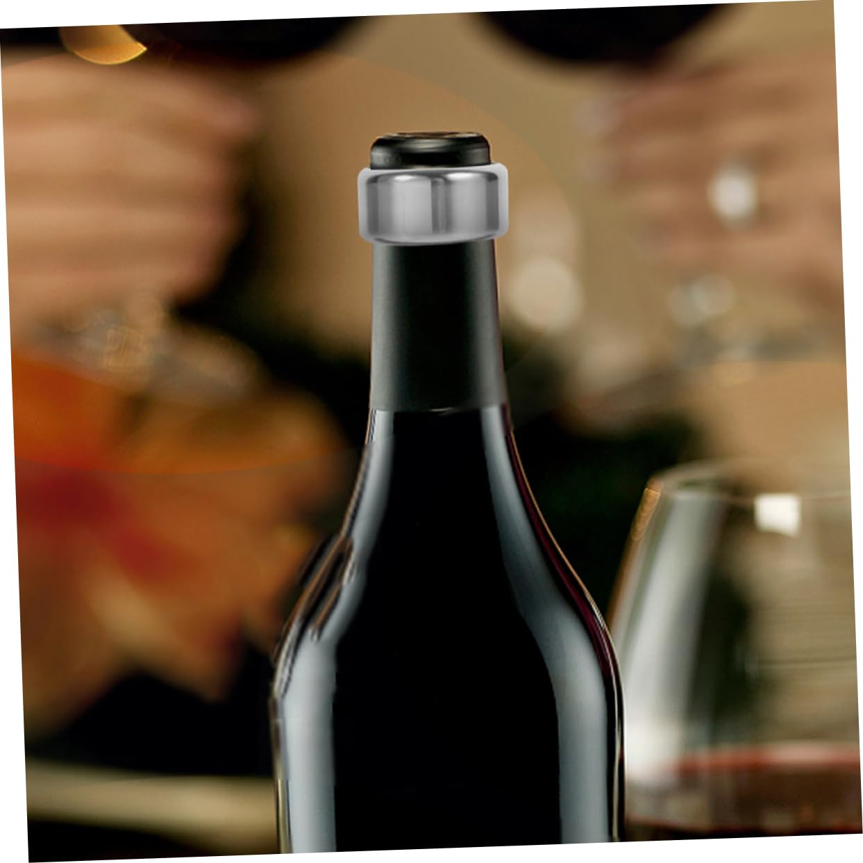 10 Piezas Anillo Vino Accesorios para Vino Wine Accessories Anillos Goteo Cuello Vino recogedor Goteo Botella Vino Anillo Botella Vino Parada Goteo Vino