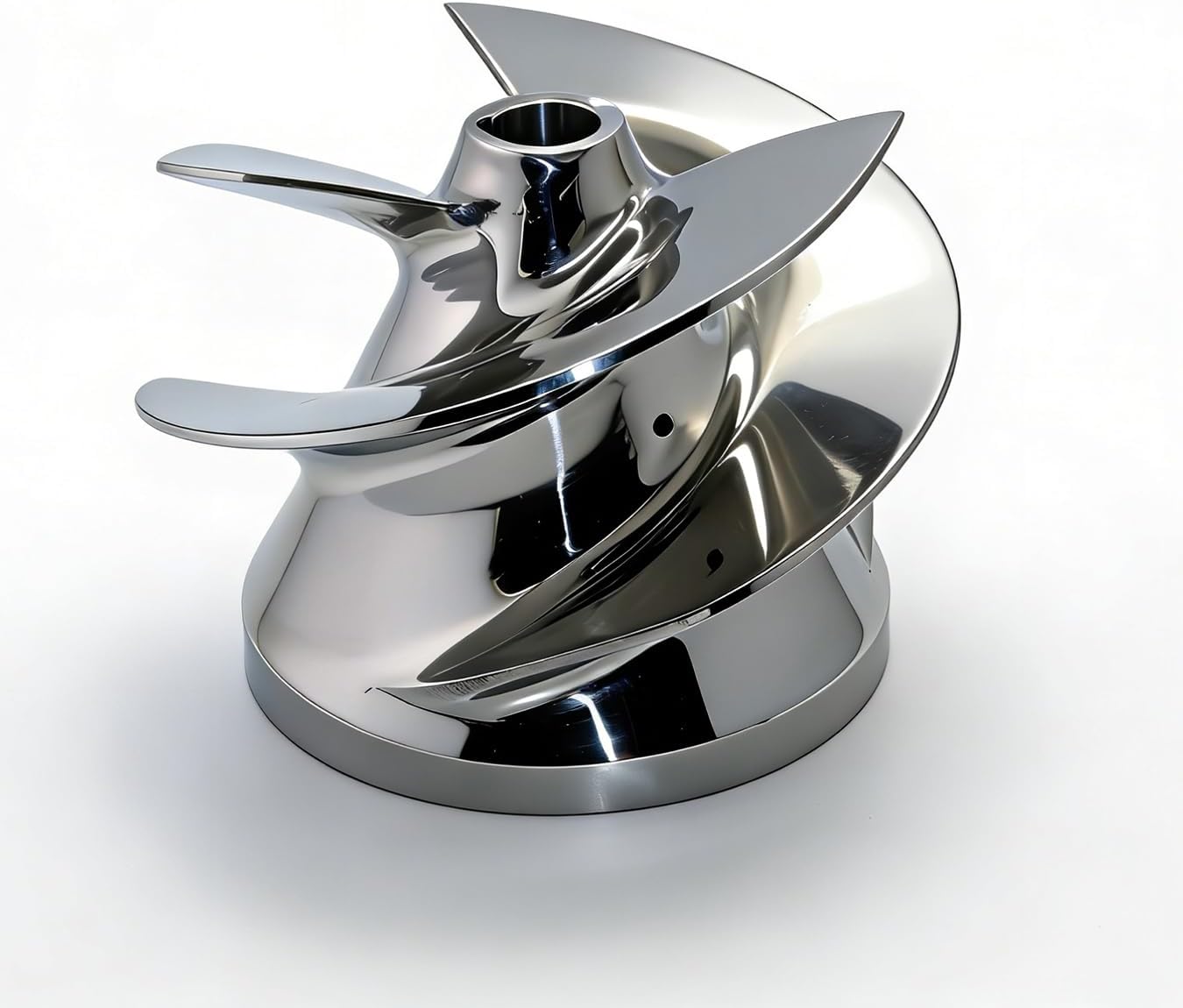 Outboard Jet Impeller 6"-79 5 3/4 OEM Part No.414 Diameter 146mm Polished Stainless 3 Blades Fits for Yamaha 20D 25N Tohatsu M25 M30 M40C Mercury 25 30 Nissan 30 Jets Small Series Boat