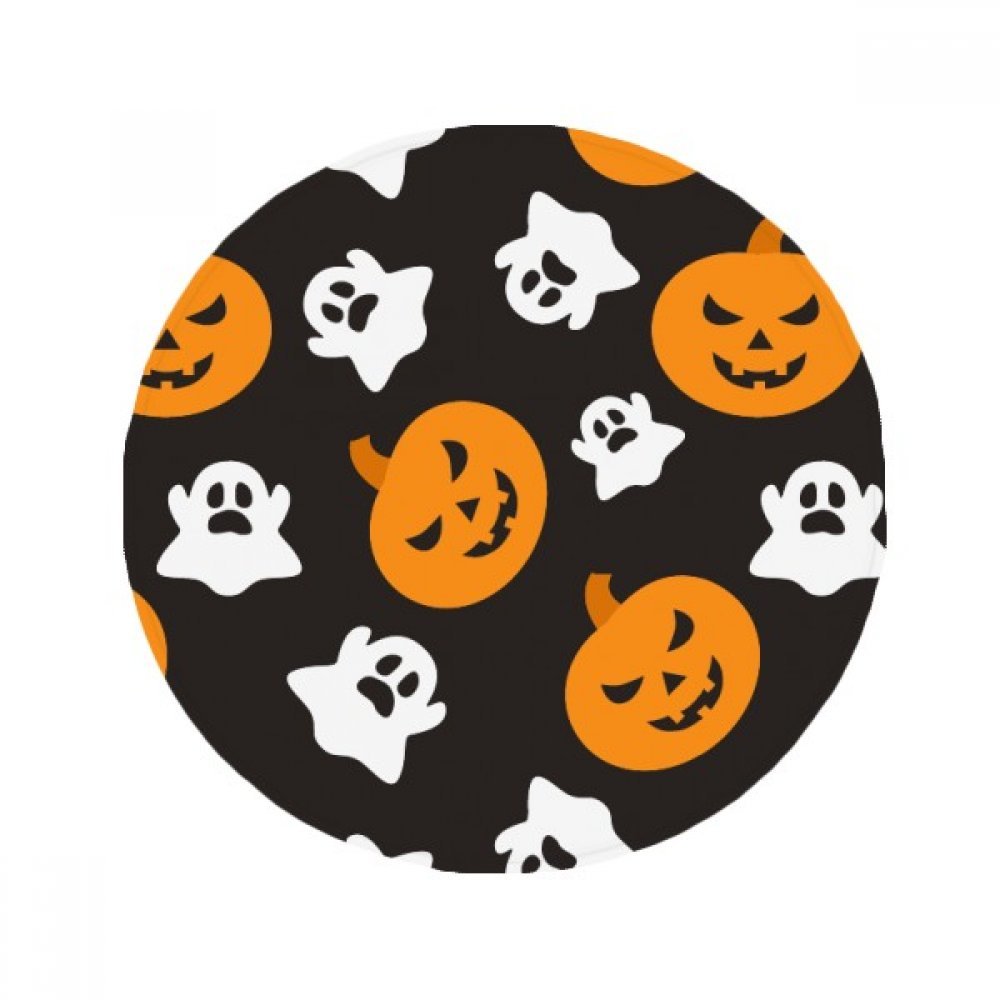 Tapis ronde halloween anti-slip antidérapant de 80 cm multicolor