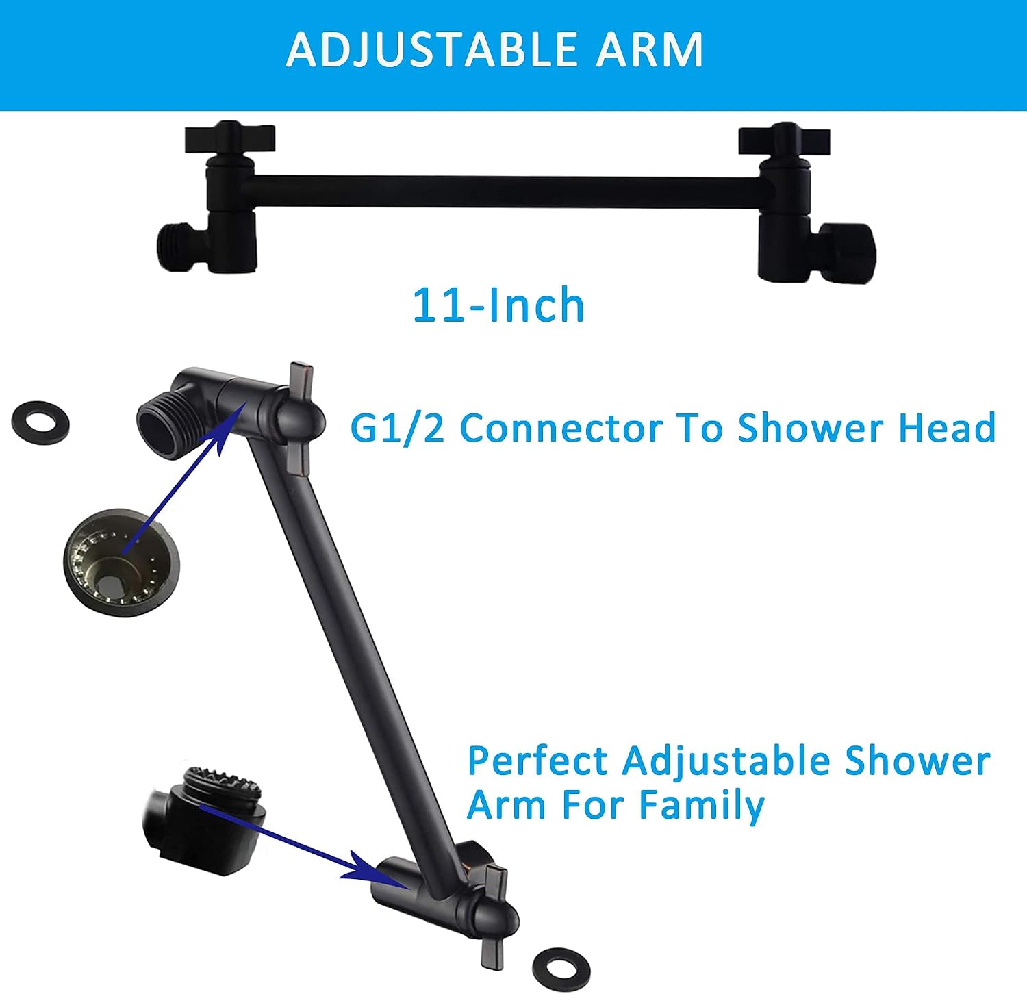 Gеt Pорulаr оƒƒеr High Pressure Shower Head with Handheld, Metal 8'' Rain Showerhead and 5 Settings Handheld Shower Combo with Adjustable Shower Arm (Matter Black) Nеw Dеаl High Pressure Shower Head with Handheld, Metal 8'' Rain Showerhead and 5 Settings Handheld Shower Combo with Adjustable Shower Arm (Matter Black)
