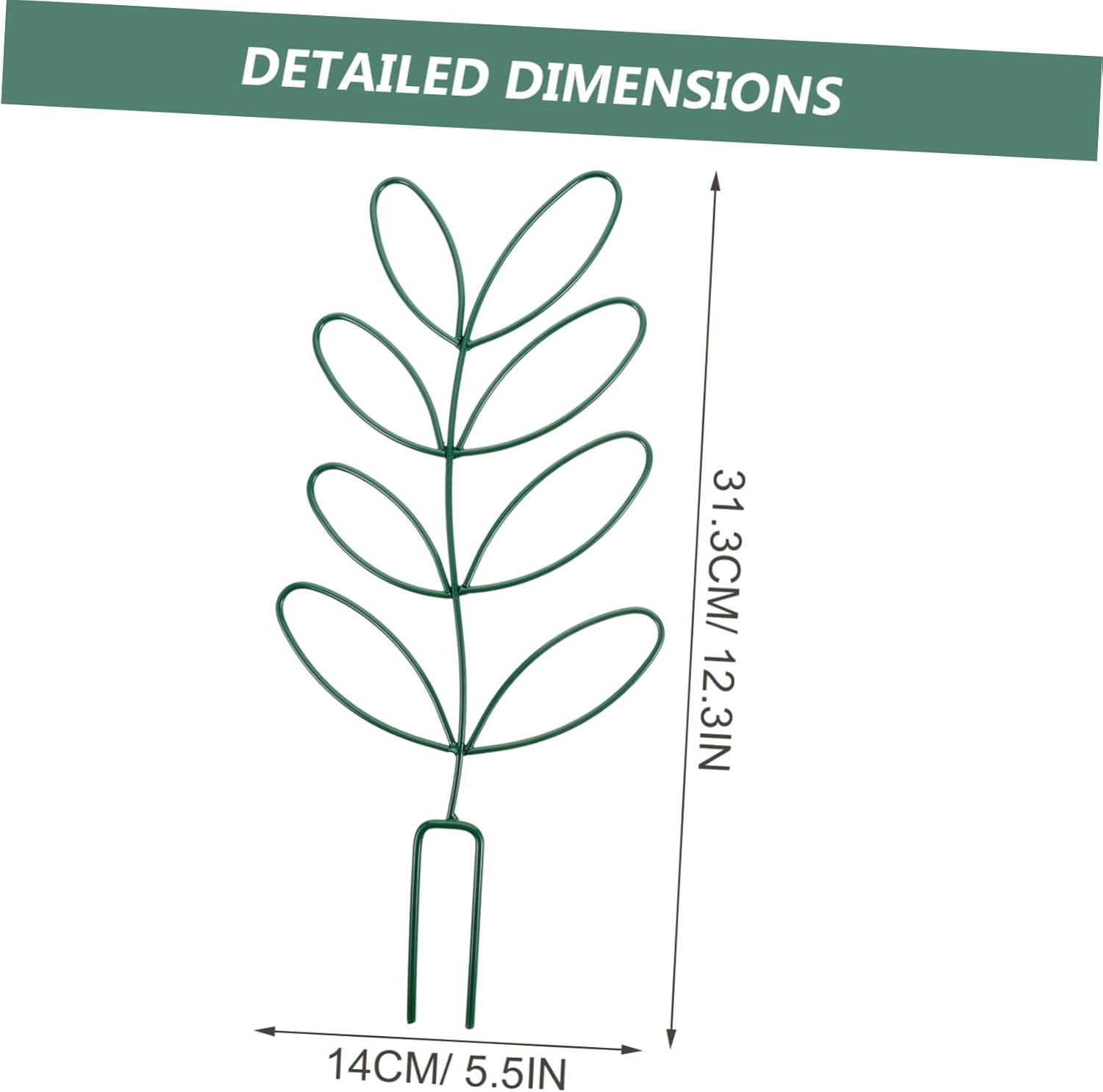 Balacoo 2pcs Iron Garden Trellis Indoor Plant Gardening Tool Trellis for Potted Plants Garden Trellis for Climbing Plants Outdoor Supporting Racks Small Plant Pot Trellis Fixed Rod Metal, Green