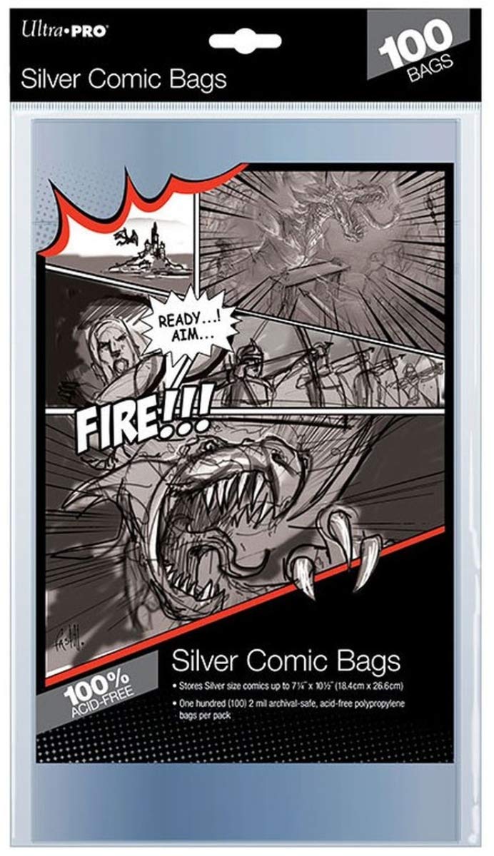 Caseys Comic Bags - Silver Size (100 per Pack)
