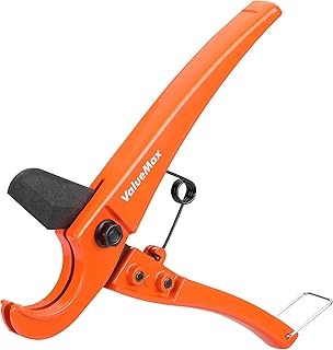 ValueMax PEX Cutter with Sharp Blade, Hose Cutter with 1/8"-1" Cutting Capacity, Tubing Cutter for PEX, PPR, PE, PP and Rubber Hoses, Suitable for Home and Plumbing Repairs