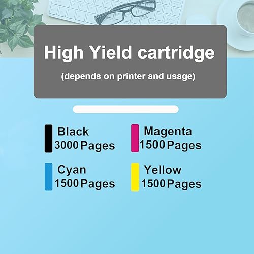 Miniatura 4 de Cartuchos de tinta compatibles LC406 para impresora Brother de repuesto para Brother LC406 para impresora Brother MFC-J4335DW, MFC-J4335DW XL,