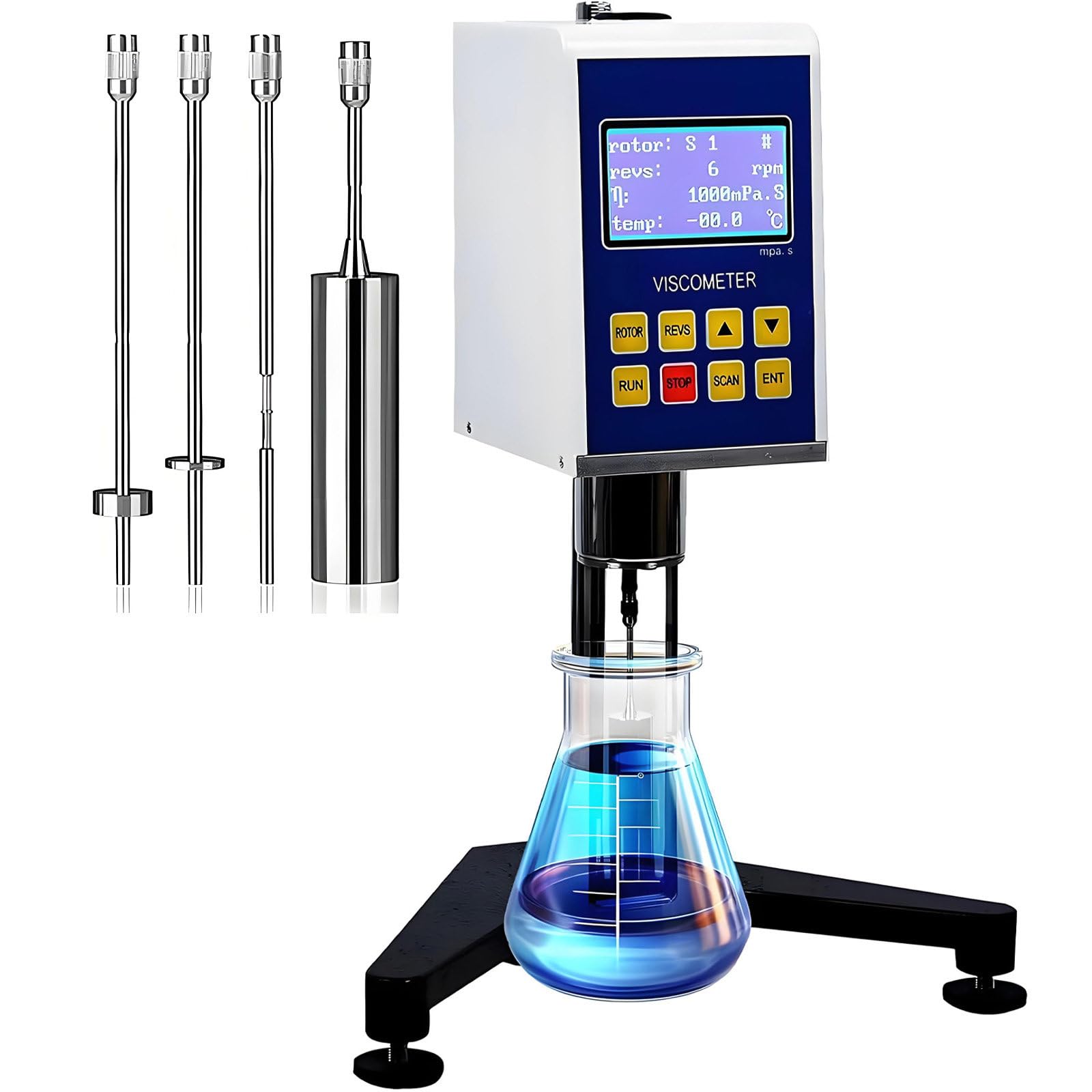 Nyans Multicolor Digital Rotary Viscometer For Accurate Fluid Viscosity Measurement, For Paint And Liquid Testing With Data Output Ndj-8S