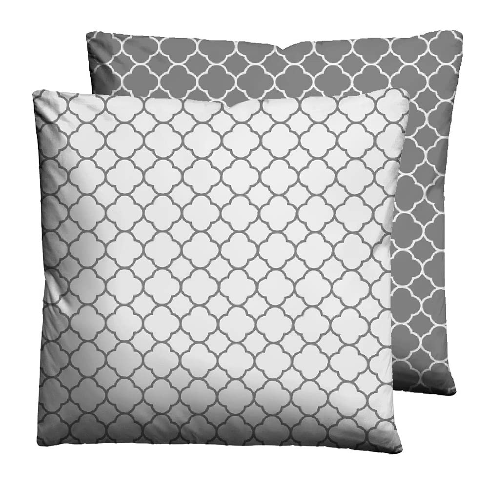 biberna Mix & Match Pillowcase Mako Cotton Satin, Storm Grey, 1x 40x40 cm