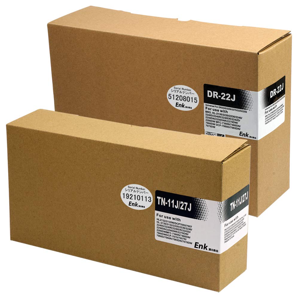 Amazon.co.jp: TN-11J/27J共通/DR-22J【トナー+ドラムセット/計2本