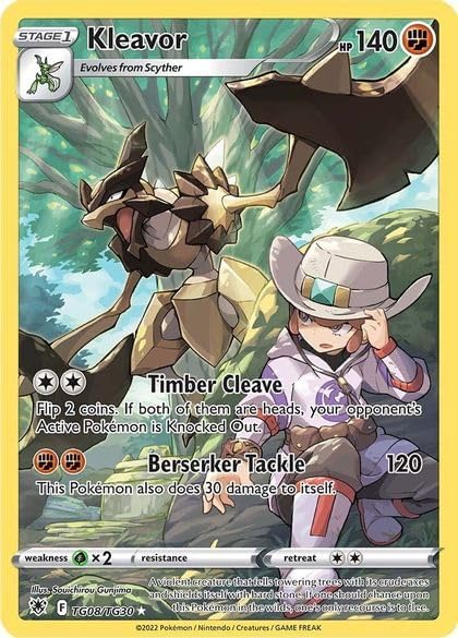 Pokemon – Kleavor TG08/TG30 – Astral Radiance – Trainer Gallery Full Art – Foil Card
