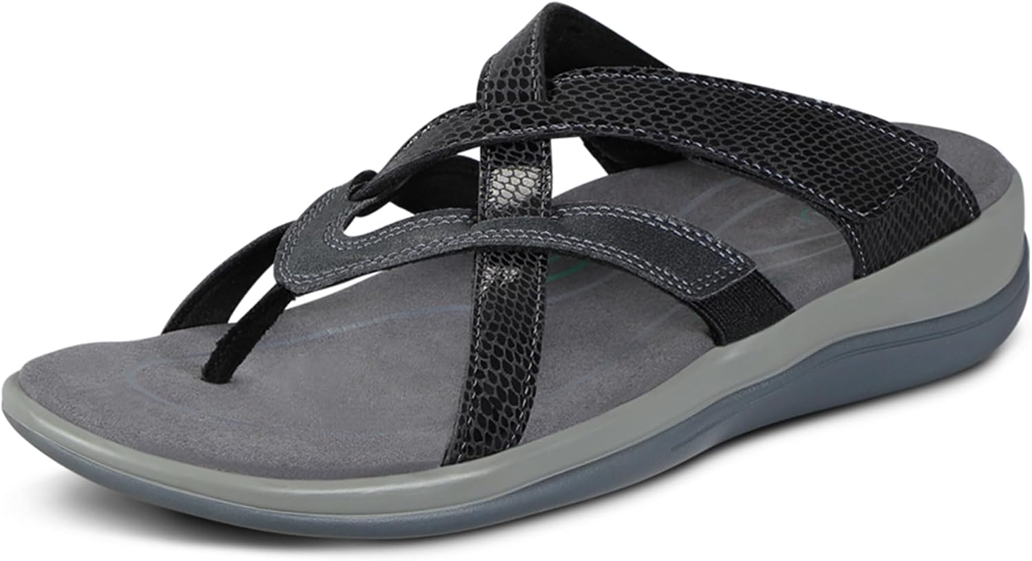 Orthofeet Women's Orthopedic Soft Microfiber Clio Sandals