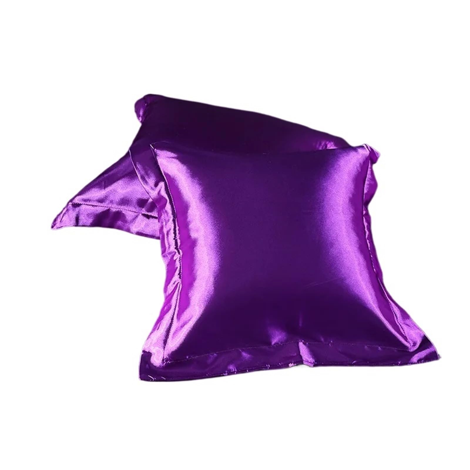 Silk Pillowcase Silk Satin Square Pillowcase Throw Pillow Pillowcase Solid Color Washed Silk Simulation Silk 50x50cm