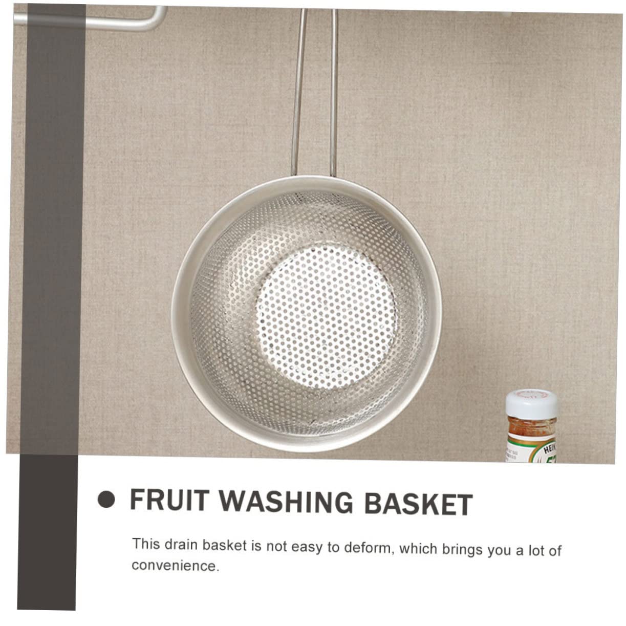 Amosfun 2 Piezas canasta de drenaje de arroz limpiador de arroz colador de lavadora de arroz te drain basket cesta verduras coladores de malla para cocina cesta de frutas de cocina Silver