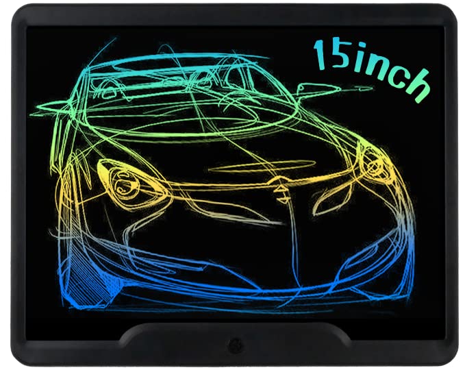 Richgv LCD Writing Tablet 15 Inch Electronic Graphics Tablets Doodle Pads Digital Ewriter, Portable Drawing Board for Kids and Adults at Home, School Office Business Handwriting Pad