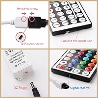 Vista 5 de LED Light Strip Remote Controller IR Remote Control Receiver Led Light Adapter Connector Set for Receiver RGB 5050 2835 3528 Strip Lights
