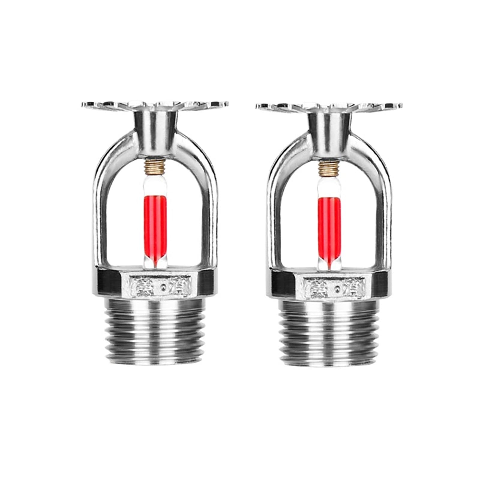 Lot de 6 têtes d'arroseur d'incendie - Filetage de 1,27 cm - 68 °C - Réponse rapide - Avec clé universelle - Pour usage domestique et commercial