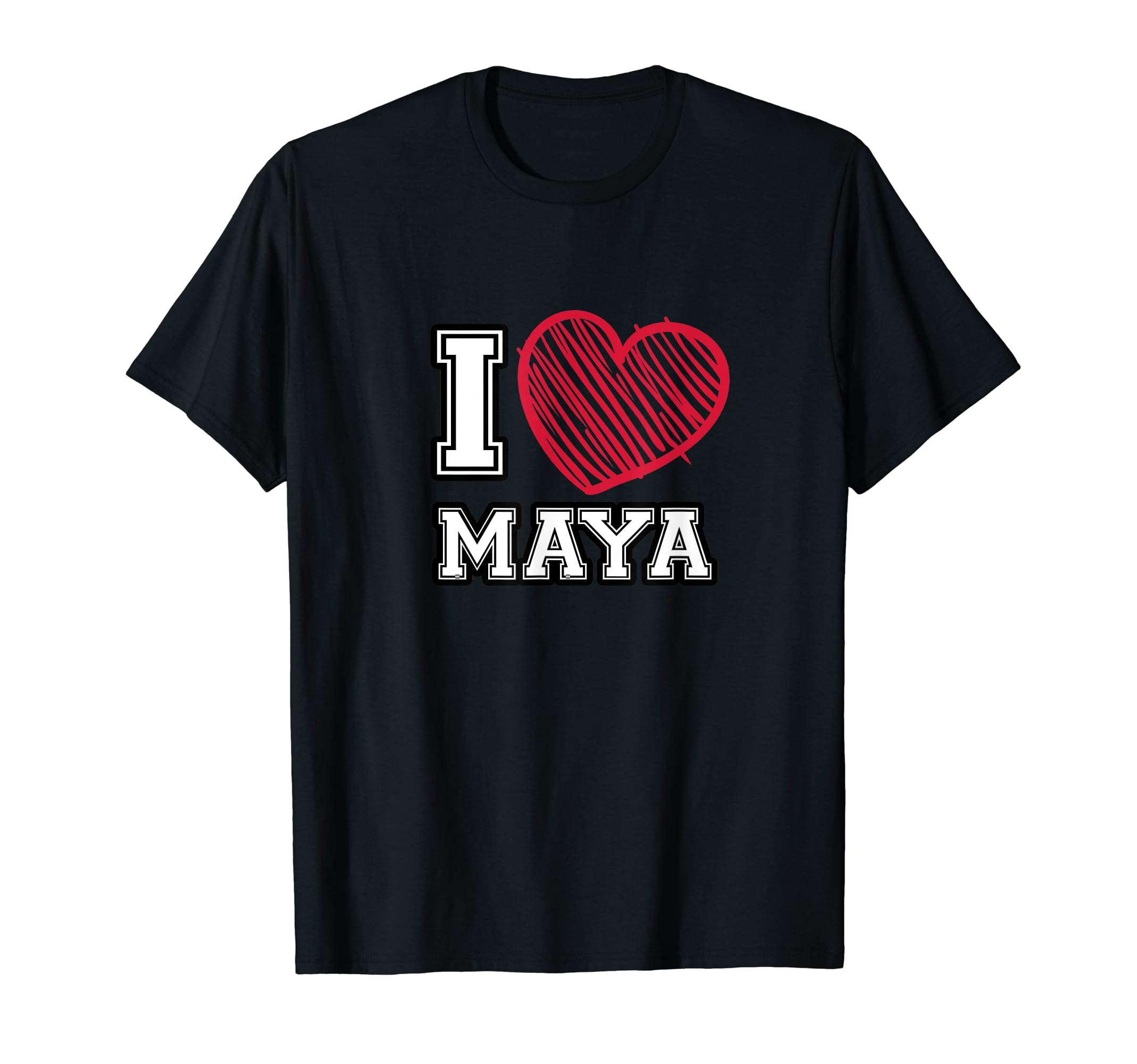 Amazon | I Love Maya ファーストネーム ハート マヤ Tシャツ | T 
