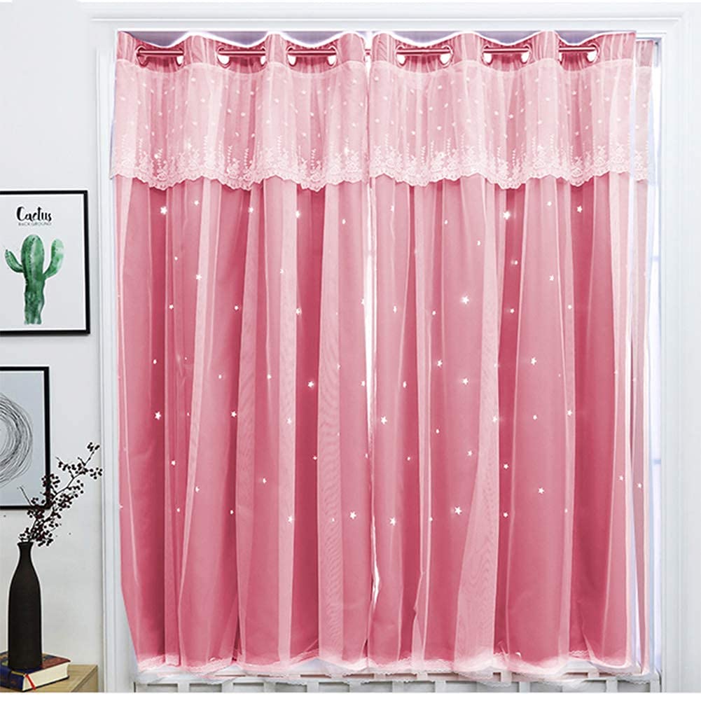 Rideau de dentelle court pour ambiance cocooning et tamisée de chambre d'enfant