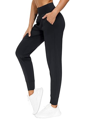 THE GYM PEOPLE Women's Joggers Pants Lightweight Athletic Leggings Tapered