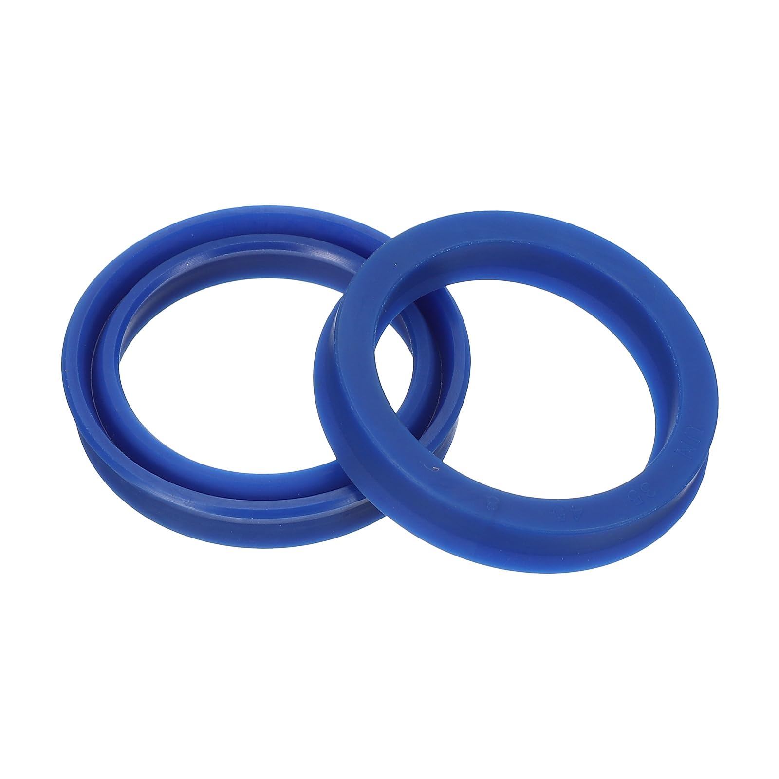PATIKIL Guarnizione per Albero Radiale Un 35mm ID x 45mm Od x 8mm Larghezza, 2Pz Guarnizione in Pu per Albero Cuscinetto Industriale Pompe Pistoni Cilindri, Blu