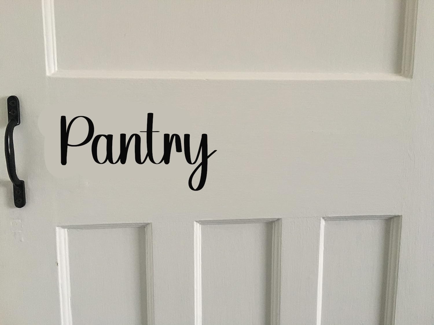 Hatcherabilia Black Pantry Décor Home Door Sign Stickers - Waterproof Vinyl Decal - House Gifts - Wall Art - Decorative Accessory