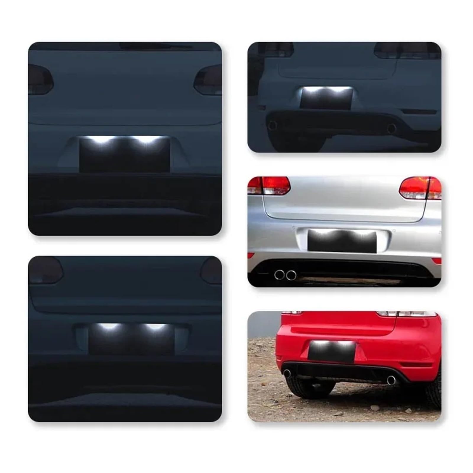 Iluminación De Matrícula Para Seat Altea XL Exeo LIMUSINE 2005-2013 2 Uds Conjunto De Luces LED Para Placa Matrícula Con Canbus
