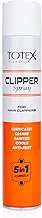 Totex Clipper Spray 400ml – 5-in-1 Lubricates, Cleans, Disinfects, Cools & Anti-Rust | Disinfectant Spray for Hair Clippers, Trimmers, Electric Shavers, Barber Use