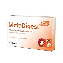 Metagenics MetaDigest Total – Riduzione Gonfiore e Digestione Veloce – 30 Capsule