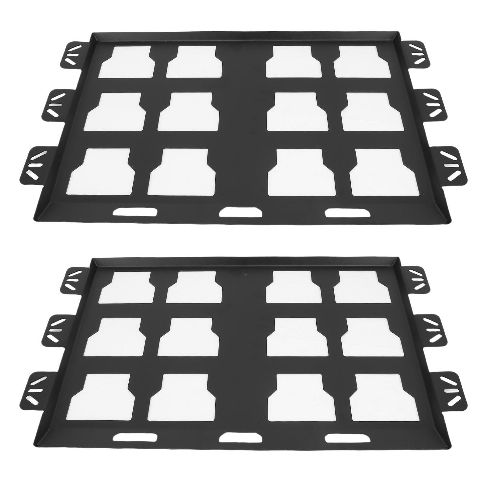 LICAEVEY Caja de Herramientas Placa de Montaje de Metal con Cerradura de Seguridad para Caja de Embalaje, Soporte de Pared/suelo de Alta Dureza de 100 Libras para Camiones, Vehículos, 2 Piezas